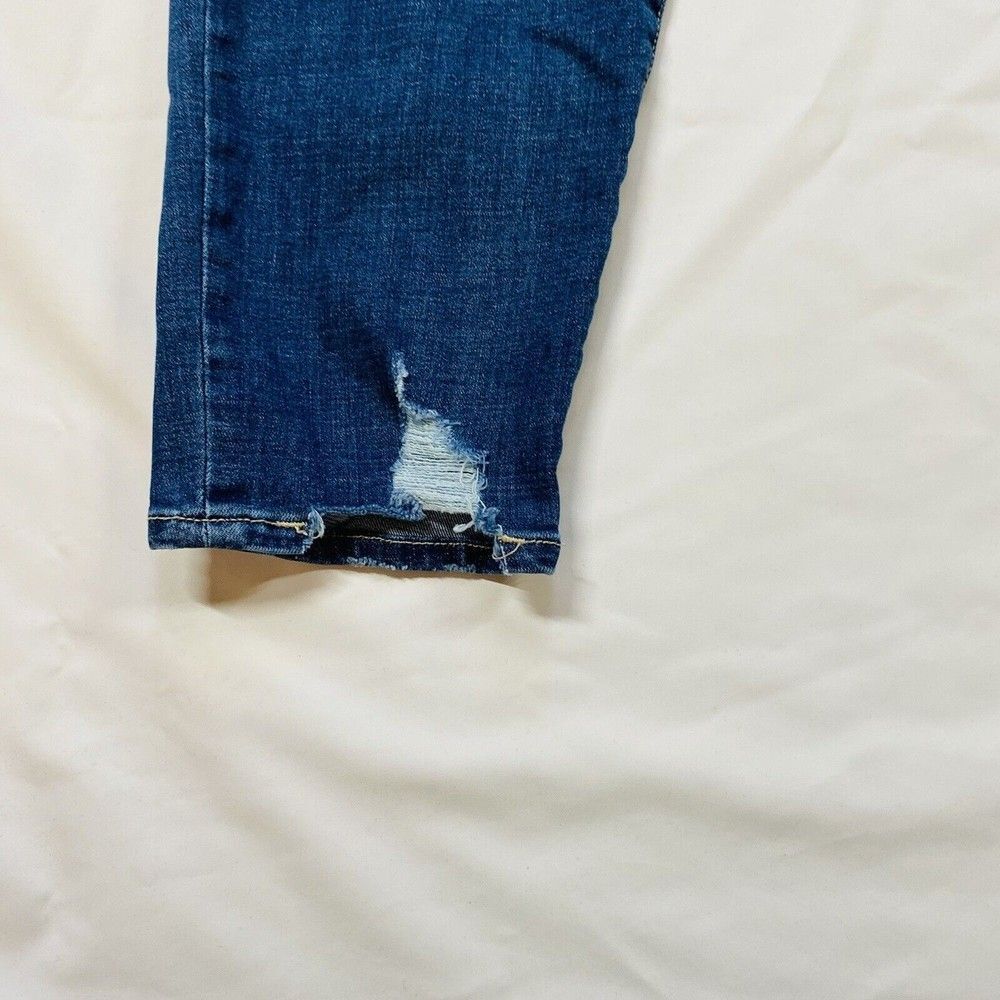 Dear John Joyrich Womens Size 32 Comfort Skinny Distressed Raw Hem Cropped - Picture 4 of 11